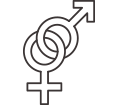 Ikonka męskiej i żeńskiej orientacji płciowej